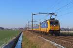 IC-Direct hauled by 186 018 passes through Hulten on 19 January 2023.