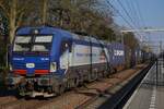 GTS 193 491 hauls a container train through Tilburg Universiteit on 18 March 2026.