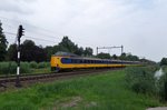 On 23 July 2016 NS 4201 speeds past Dordrecht Zuid.