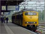 A local train to Den Haag Central station is leaving the station of Roosendaal on September 5th, 2009.