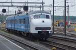 Syntus (now Keolis) 904 shows herself at Amersfoort on 31 May 2026 as part of the 60th anniversary of Dutch EMUs Plan V/Mat'64. NSM's yellow 876, red 466 of De Karel (visible in the background) and Keolis' blue and white 904 -the three only operational Plan Vs- presented themselves to 250+_ disciplined photographers at Amersfoort on that glorious 31 May 2026.
