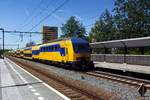 On 15 May 2019 NS 7618 speeds through Nijmegen-Dukenburg.