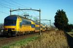 On 23 February 2022, NS 7620 passes through Hulten with an IC service to Zwolle.