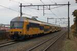 ON a grey 13 November 2025 NS 7616 passes through Nijmegen Dukenburg.