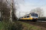 NS Sprinter 2989 is about to call at Wijchen on 30 December 2013.