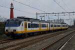 On 26 March 2017 NS 2964 calls at Hoek-van-Holland Haven with the light house in the back ground. A few days later, heavy rail traffic was consigned to the past on the line HvH<=>Rotterdam with the rebuild to light-rail/tram style netowrking.
