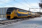 On a snowy 14 February 2021, NS 9412 passes through Alverna.