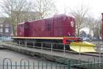 NS 2498 with snow plough at the Netherlands State railways Museum at Utrecht, 4 March 2012.