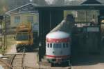 NS DMU 27 at the Dutch Railway Museum NSM -old style- on 24 July 1997.