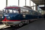 NS 20 'Camel' stands in the NSM railway museum in Utrecht Maliebaan on 8 March 2015.