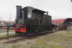 During the second World War, NS deployed this massive wood chip burners on some of their Sik shunters as a temporary replacement of Diesel engines and No.210 has been saved by the SGB and is seen here