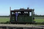 Steam tram loco 18 'LEEGHWATER' runs light at Wognum on 28 September 2013.