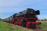 During the Terug-naar-Tien festival 2023 VSM's 41 241 hauls a steam train to Loenen through Lieren on 3 September 2023  