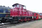 On a drizzly 12 July, ZLSN shunter EH 244 pausesin Simpelveld. 
