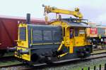 Craned Goat 252 takes part in a loco parade at Amersfoort on 14 October 2014. The crane could be useful for maintenance duties.