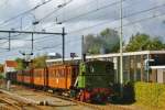 Steam tram SHM 2 leaves Hoorn on 24 October 2009.