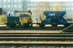 Scanned picture of NS 248 with crane at Sittard on 26 July 2000.