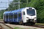 Arriva 462 quits Schin-op-Geul on 8 July 2017.