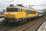 Diverted InterRegio Hannover-Amsterdam headed by 1643 stood on 11 April 1997 in Utrecht CS, a station normally not done by the IRs to/from Hannover and Berlin.