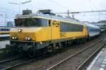 Scanned picture of NS 1643 with InterRegio to Hannover at Utrecht CS on 24 October 1997.