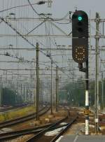 Signal track 8b in Leiden Centraal 18-07-2013.