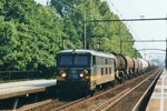 ON 18 August 2005 NMBS 2558 speeds through Dordrecht Zuid.