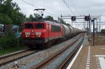 DoLeMi train with 1615 passes Zwijndrecht on 20 July 2016.