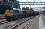 DE 675 hauls Romanian coal wagons through Dordrecht on 16 July 2016.