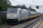 Benelux-service with 181 183/2861 speeds through Zwijndrecht on 16 July 2016.