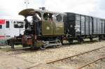 Tram loco 2 of the Museum Buurt Spoorweg MBS was on 17 May 2012 guest in Goes. Goes lies in the westren extremity of the Netherlands, the MBS operates at Haaksbergen in the very east of the Netherlands, so it had been a serious jump for the little tram loco. 

