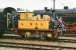 MBS loco 2 -then in yellow, now in dark green- at the Open days at Hengelo on 4 October 1999.