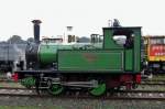 Staats Spoorwegen (one of the two companies to merge in 1938 into Nederlandsche Spoorwegen) 657 Kikker at the Grand Parade of Trains in Amersfoort on 17 October 2014.