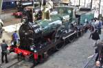 Bird's eye view of NS steamer 326 in the NSM in Utrecht-Maliebaan on 9 March 2014.