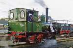 LOco 30 of the SHM lets off steam at Hoorn on 24 October 2009.
