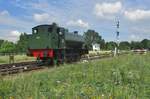 Ex-NS 8811 -of British WD Austerity design- runs light in Simpelveld on 8 July 2017.