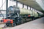 Ex-BR, later ex-NS 73755 LONGMOOR stands in the Netherlands railway Museum at Utrecht-Maliebaan on 1 August 1995.