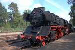 VSM's  50 3654 stands at Loenen with a steam shuttle train to Beekbergen on 6 September 2025.