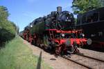 On 6 September 2025 VSM 64 415 enters Loenen with a steam shuttle during the  Terug naar Toen 2025  steam bonanza.