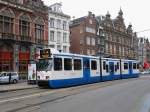 GVBA tram 917 Nieuwezijds Voorburgwal Amsterdam 21-08-2011.