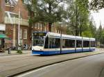 GVBA tram 2028 Nieuwezijds Voorburgwal Amsterdam 31-07-2011.