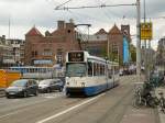 GVBA tram 820 Damrak, Amsterdam 25-06-2014.