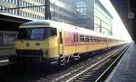 The other side of the train with 1185, the control car at Brussels, March 9th, 1996.