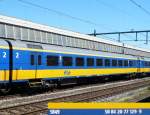 Intercity coach second class in an Intercity train from Den Haag to Venlo. Rotterdam Centraal Station 02-06-2010. 