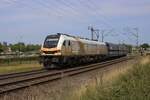 LTE 2019 320 hauls the NIAG Bottrop coal train through Venlo Vierpaardjes into Germany on 7 August 2025.