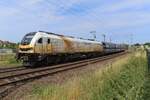 LTE 2019 320 hauls the NIAG Bottrop coal train through Venlo Vierpaardjes into Germany on 7 August 2025.