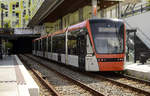 Bergen Light Rail: Tram 226 at the Station in Fantoft.