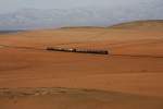 PeruRail 751 in the desert between La Joya and the descend down to the ports of Mollendo / Matarani