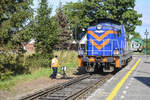 PKP SM 42-546 shunting at the end of the track in Łeba before heading back for Lębork on the mainline.