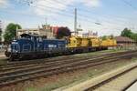 Orion Kolej SM42-2223 stands with a SPENO working train in Jaworzyna Slaska on 30 April 2018.