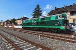 SU45-079 runs round in Wolsztyn on 4 May 2024. She has been rescued by the Klub Sympatikowo Zeleznici Wroclawu (Wroclaw Railway Fans Club).